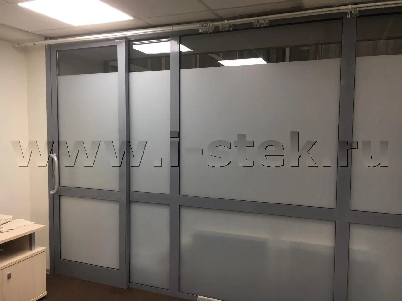 MATTE WHITE декорирование стекол перегородок