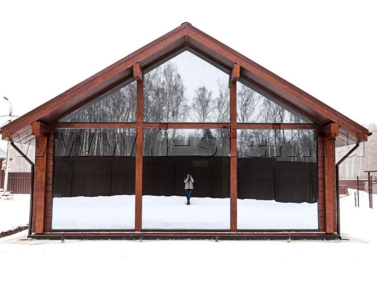 Панорамное остекление шале